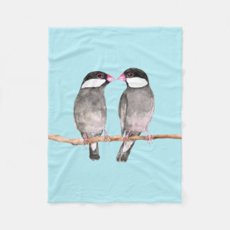 Couverture Polaire Deux moineaux java baisants