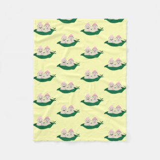 Couverture Polaire Deux pois dans une cosse jumelle des bébés