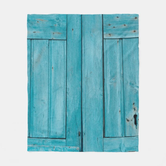 Couverture Polaire Deux portes en bois gris (Devant)