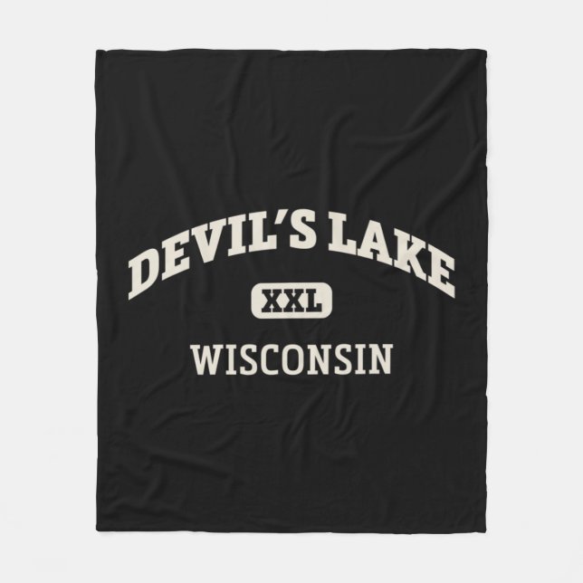 Couverture Polaire Devil's Lake College Style Rock Climbing Area Desi (Devant)