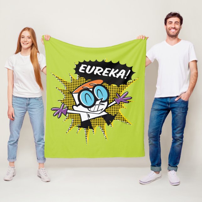 Couverture Polaire Dexter "Eureka !" Graphique de légende demi-ton (En situation)