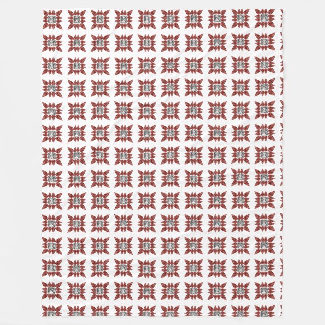 Couverture Polaire Diamant rose (Devant)