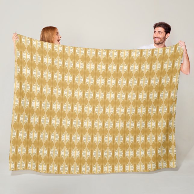Couverture Polaire Diamants d'or (En situation)