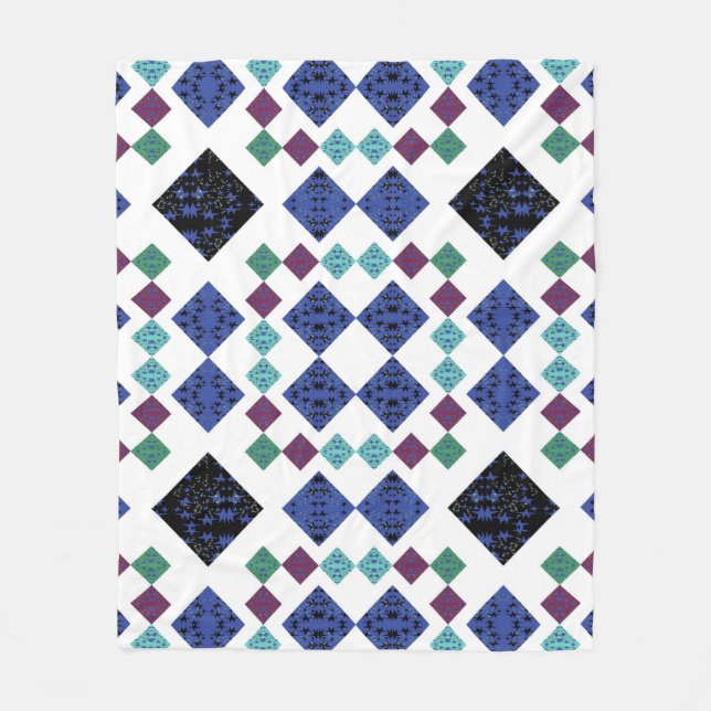 Couverture Polaire Diamants en étoile (Devant)
