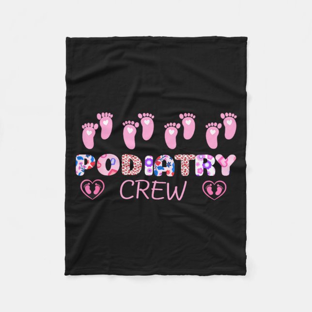 Couverture Polaire Diatry Crew Footprint Leopard Diatrist Valentine's (Devant)