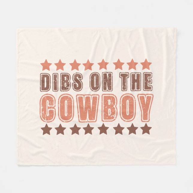 Couverture Polaire Dibs Sur Le Cowboy (Devant (Horizontal))