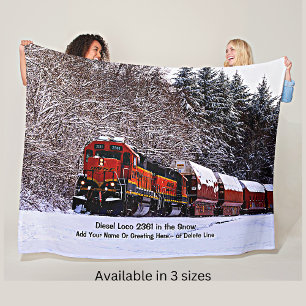 Couverture Polaire Diesel Loco 2361 dans la neige - Ajouter un nom