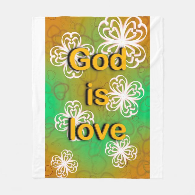 Couverture Polaire Dieu est amour (Devant)