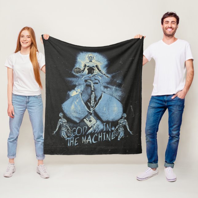 Couverture Polaire Dieu est dans la machine - Techno-Dystopian Design (En situation)