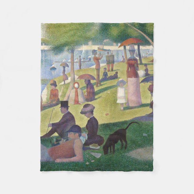 Couverture Polaire Dimanche sur La Grande Jatte Seurat Peinture (Devant)