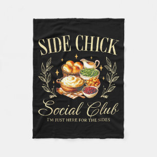 Couverture Polaire Dinde Friendsgiving de Thanksgiving drôle de Side