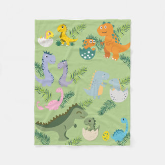 Couverture Polaire Dino Hatch & Ferns