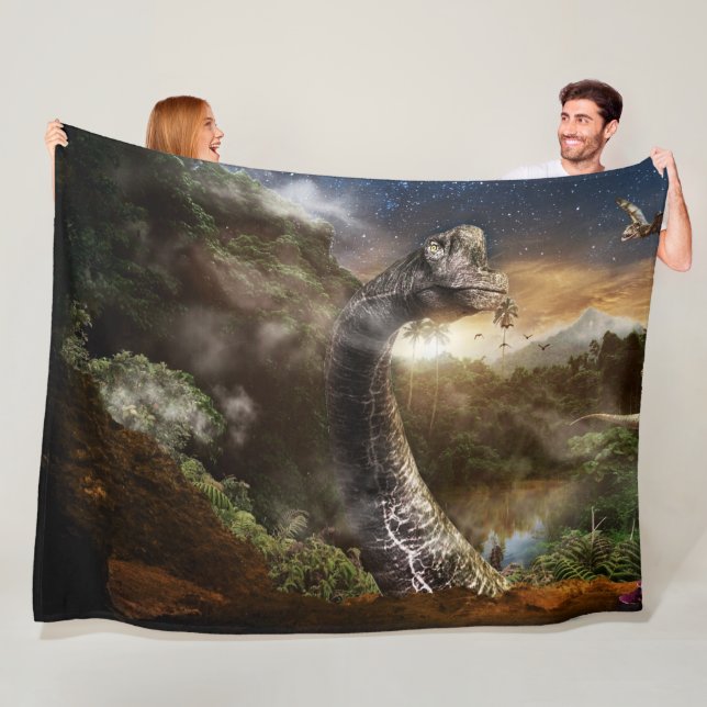 COUVERTURE POLAIRE DINOSAUR IMAGINAIRE (En situation)