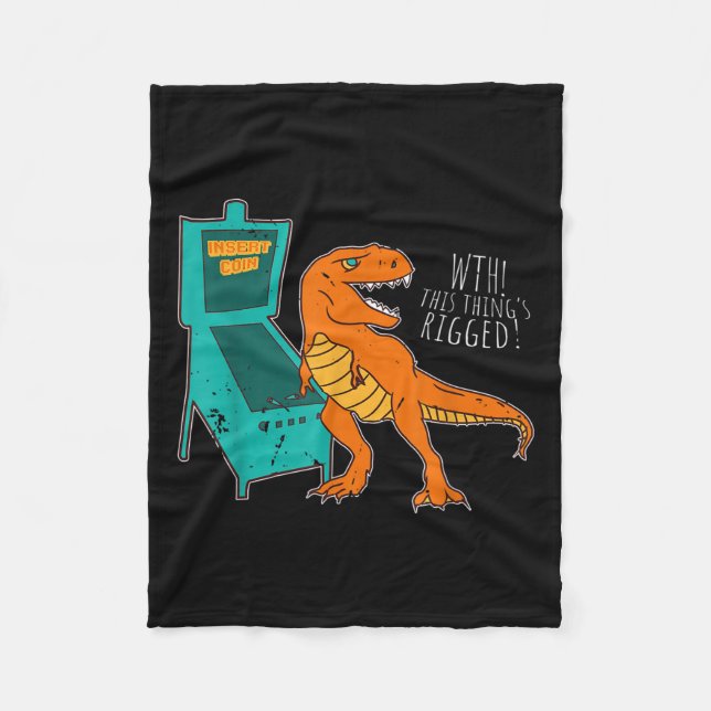 Couverture Polaire Dinosaur Pinball Wizard Arcade Machine Player Pict (Devant)