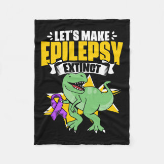 Couverture Polaire Dinosaur Trex Soutien Epilepsie Survivant Epilepsi