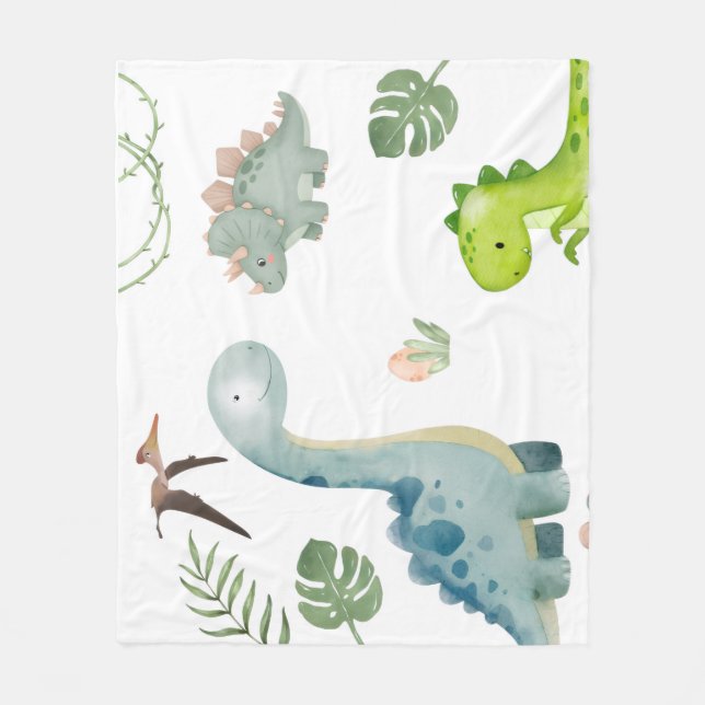 Couverture Polaire Dinosaure (Devant)