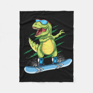 Couverture Polaire Dinosaure cool planche à neige ski dabbing T Rex n