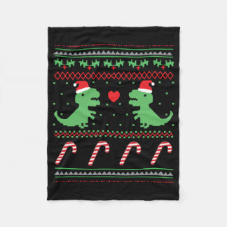 Couverture Polaire Dinosaure de Noël