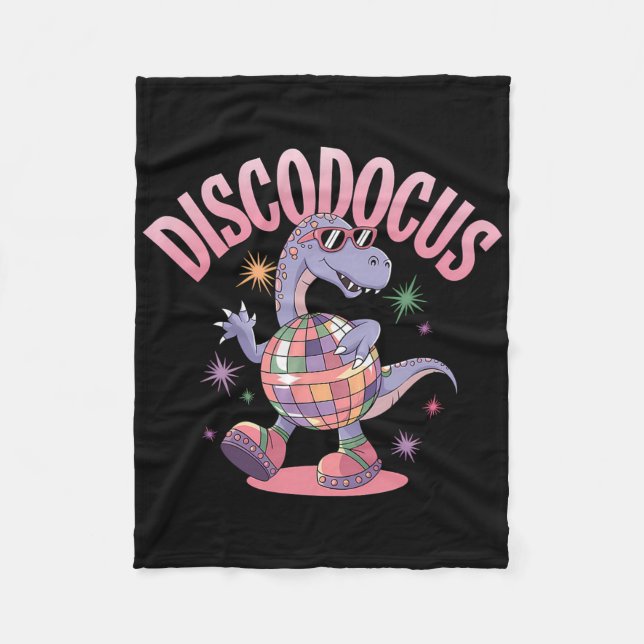 Couverture Polaire Dinosaure Diplodocus Danse Disco Dino Drôle 70 D (Devant)