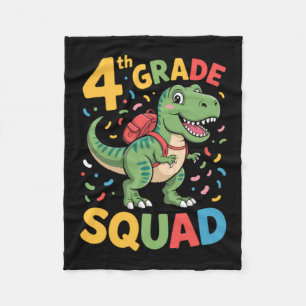 Couverture Polaire Dinosaure mignon de rentrée en 4e année