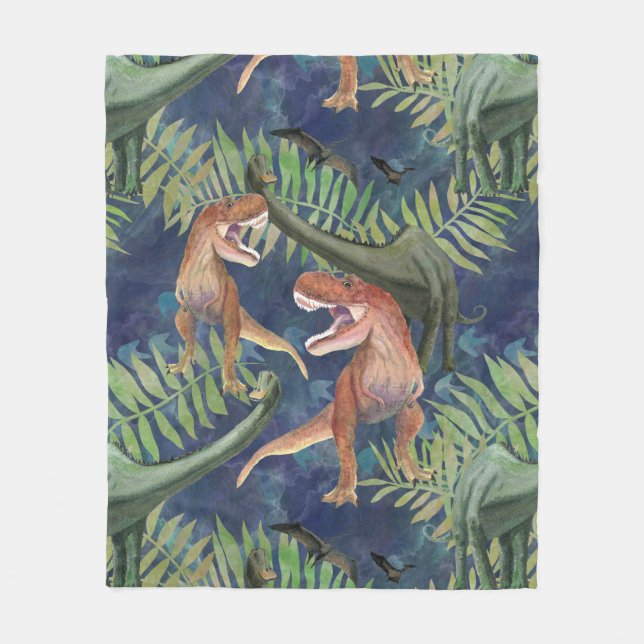 Couverture Polaire Dinosaures (Devant)