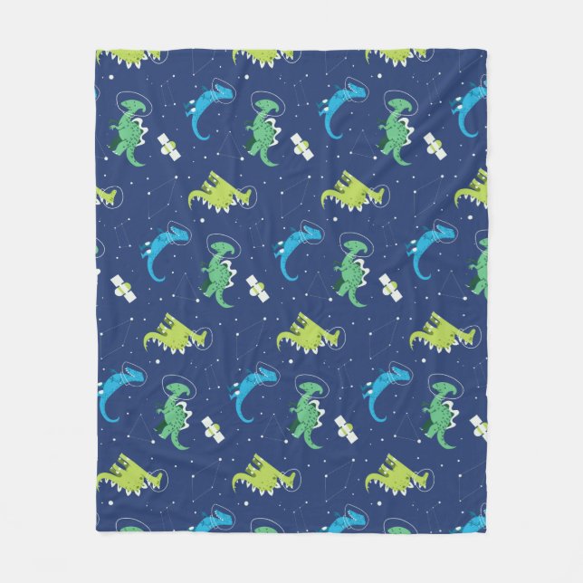Couverture Polaire Dinosaures Space dino enfants Motif Cadeau mignon  (Devant)