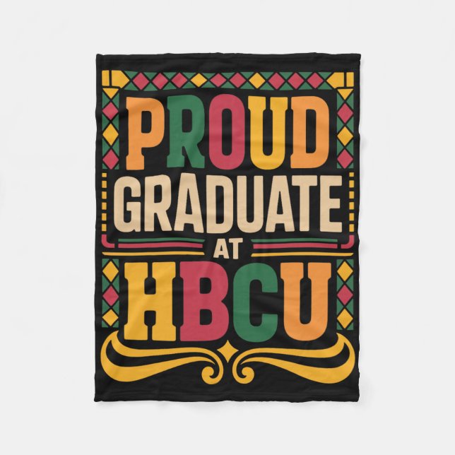 Couverture Polaire Diplômé à Hbcu Juneteenth École Historique Hbcu (Devant)