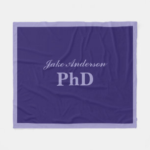 Couverture Polaire Diplôme de doctorat Nom personnalisé