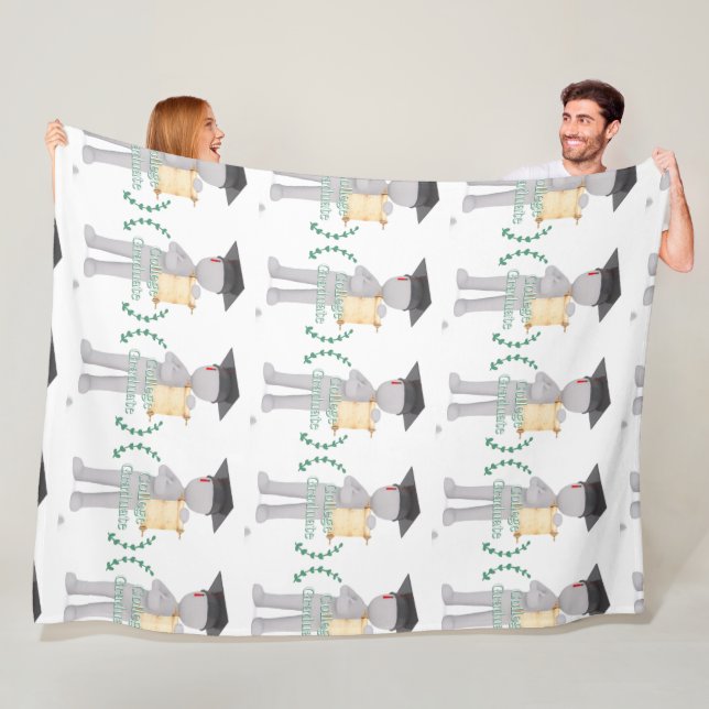 Couverture Polaire Diplômé du Collège (En situation)