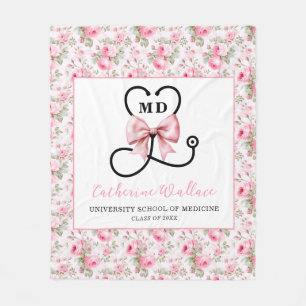 Couverture Polaire Diplôme Pink Bow MD