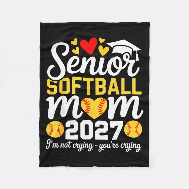 Couverture Polaire Diplômée de la promotion 2027 softball maman remis (Devant)