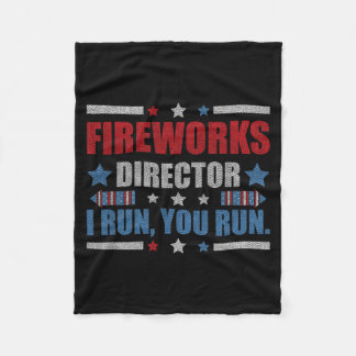 Couverture Polaire Directeur de feu d'artifice du 4 juillet drôle je 
