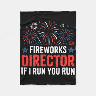 Couverture Polaire Directeur de feu d'artifice du 4 juillet Si je cou