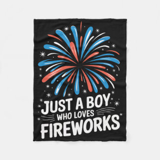 Couverture Polaire Directeur de Feux d'Artifice Juste Un Garçon Qui A