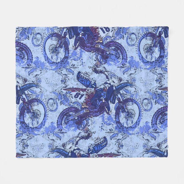 Couverture Polaire Dirt-Bike Heaven (Devant (Horizontal))