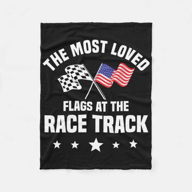 Couverture Polaire Dirt Track Racing Automobile Race American Indepen (Devant)