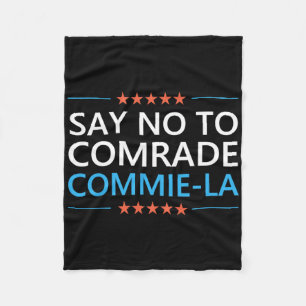 Couverture Polaire Dis Non Au Comrade Commie La Drôle Anti Kamala Har