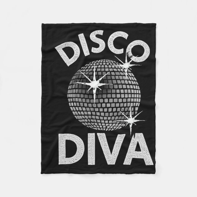 Couverture Polaire Disco Ball Disco Diva Queen1 (Devant)