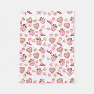 Couverture Polaire Disco Cowgirl Valentine Small Fleece Blanket