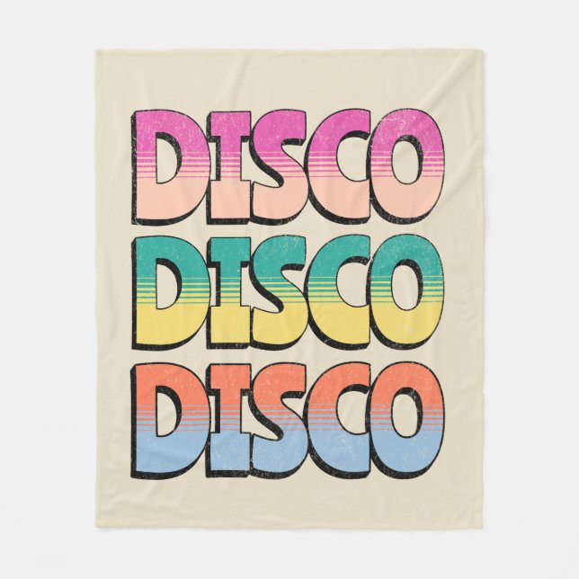 Couverture Polaire Disco Music (Devant)