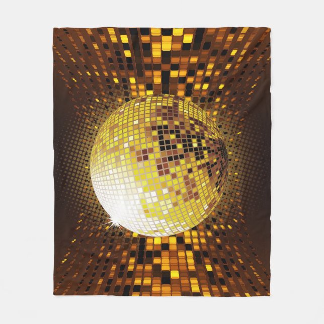 Couverture Polaire Discothèque : Lumières Vintages. (Devant)