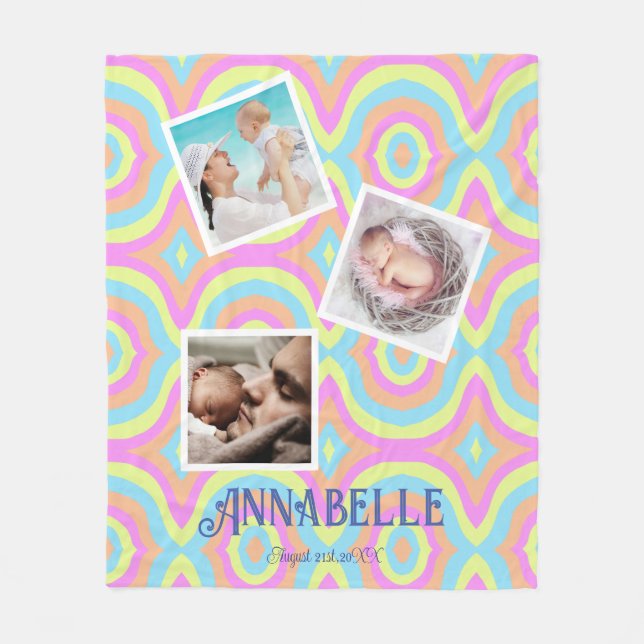 Couverture Polaire Discothèque multiphoto (Devant)