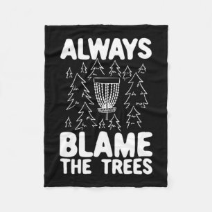 Couverture Polaire Disk Golf Toujours Blâmer Les Arbres