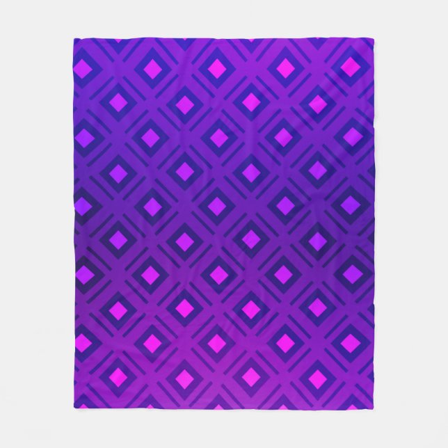 Couverture Polaire Disposition violet clair avec lignes, rectangle. b (Devant)