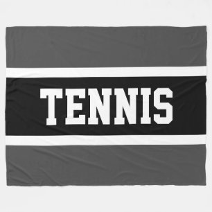 Couverture Polaire Distinctif Gris foncé Gris noir rayures TENNIS Tex