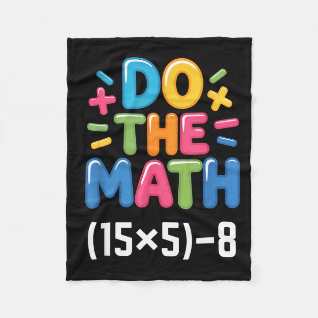 Couverture Polaire Do The Math (15x5)-8 Six Seven 6-7 Humor Teacher  (Devant)