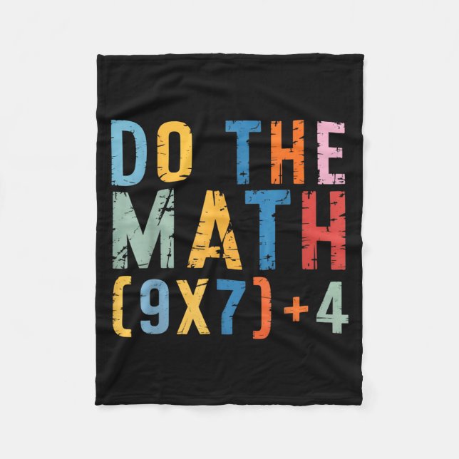 Couverture Polaire Do The Math 67 Meme Funny Six Seven Men Women Teac (Devant)