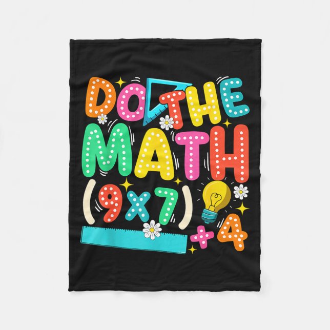 Couverture Polaire Do The Math 67 Meme Funny Six Seven Teacher  (Devant)