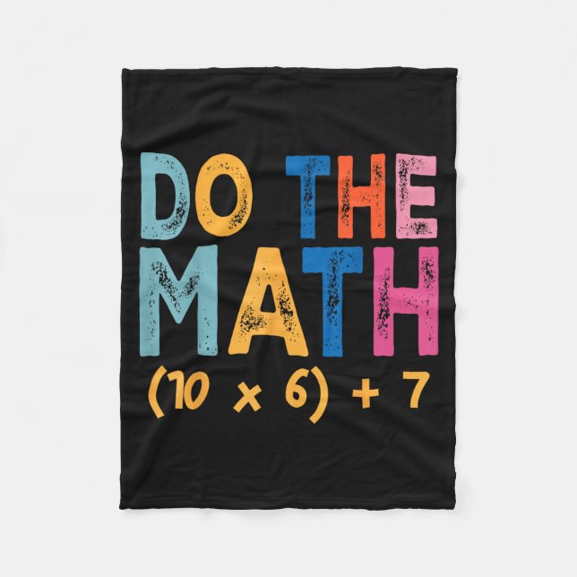 Couverture Polaire Do The Math 67 Meme Funny Six Seven Teacher Humor  (Devant)