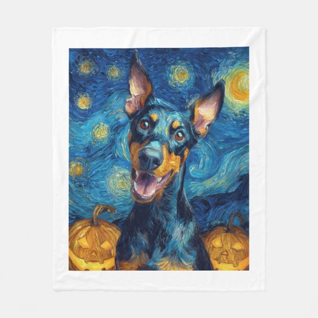 Couverture Polaire dobermann (Devant)